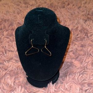 Wire hanger earrings
